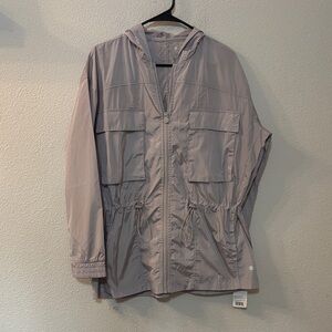 NWT Apana Purple  Hooded Rain Jacket